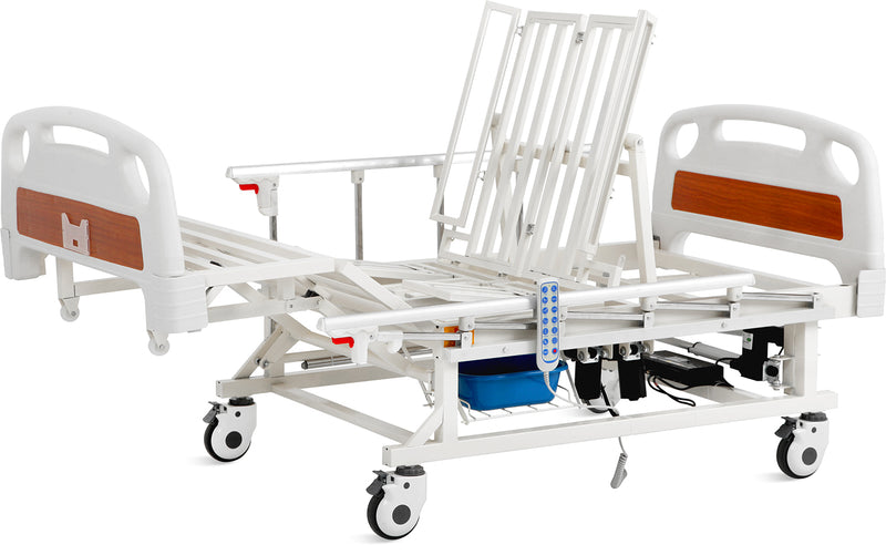 Hospital Bed 6 Functions Fully Electric Long Term Care Bed VIP Edition with Mattress & IV Pole (VP700)